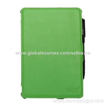 Hot Premium Brand New Green Slim Leather Case Cover for iPad Mini/Tablet PCs